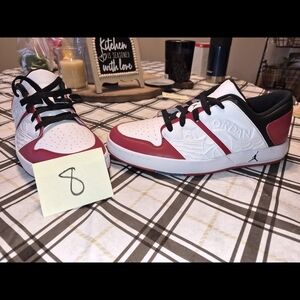 Jordan Kids' Sneakers in Red, White, and Black